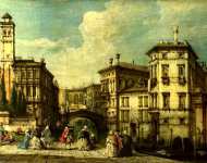 Imitator of Francesco Guardi - Venice - Entrance to the Cannaregio